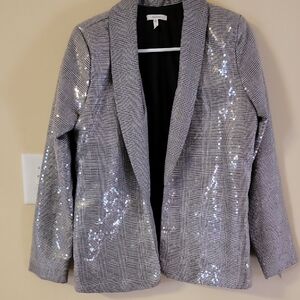 Maurices Silver Sequin Blazer